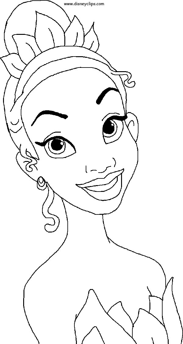 38 Cute Princess Tiana Coloring Pages Printable 33