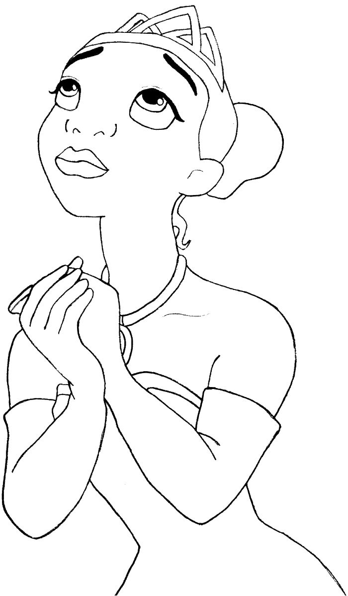 38 Cute Princess Tiana Coloring Pages Printable 5