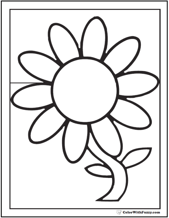 39 Bright Daisy Coloring Pages Printable 29