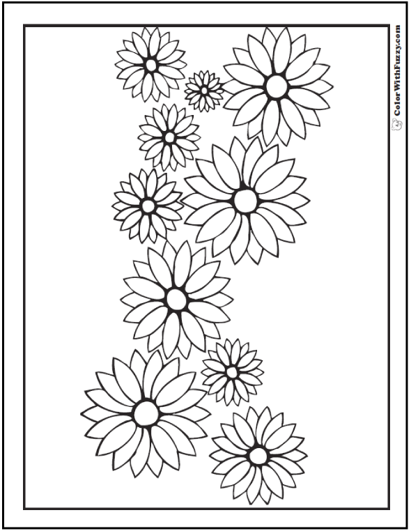 39 Bright Daisy Coloring Pages Printable 6