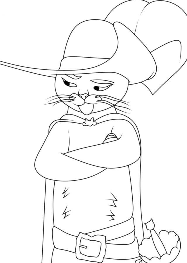 39 Fearless Puss in Boots Coloring Pages Printable 17