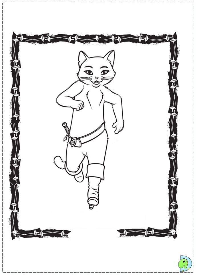 39 Fearless Puss in Boots Coloring Pages Printable 19