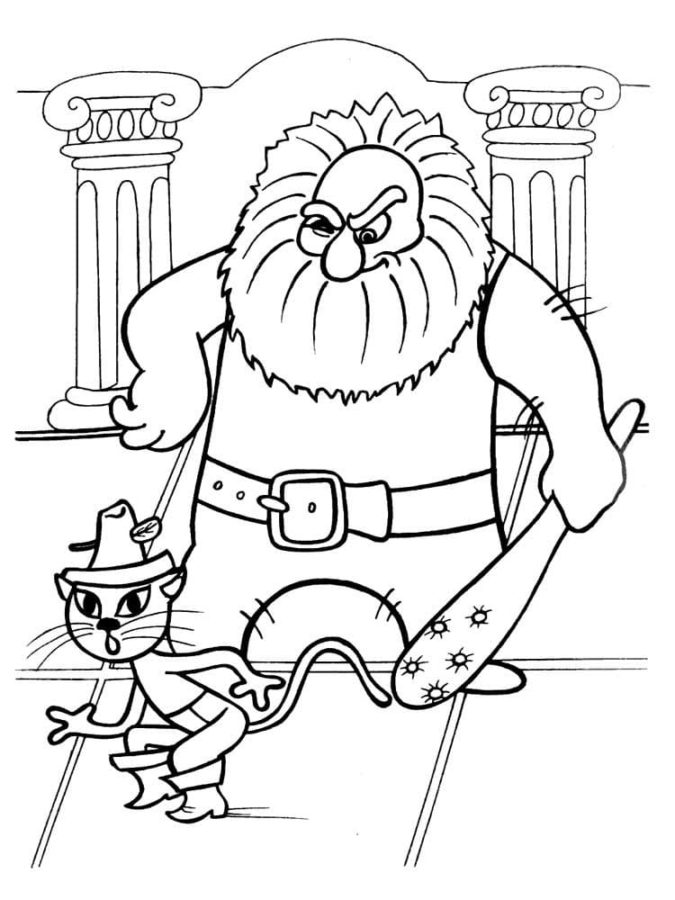 39 Fearless Puss in Boots Coloring Pages Printable 25