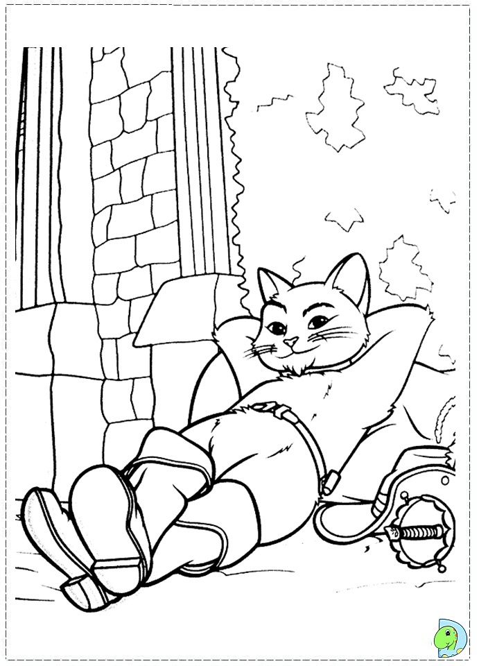 39 Fearless Puss in Boots Coloring Pages Printable 31