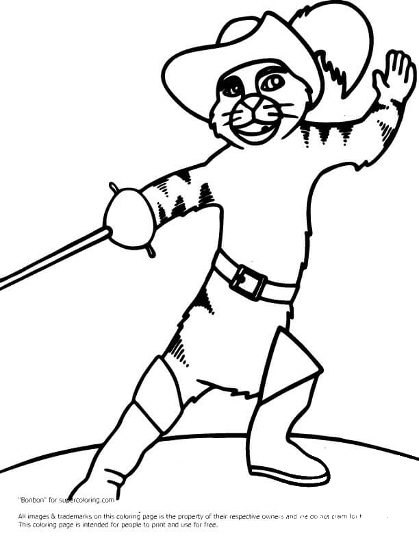 39 Fearless Puss in Boots Coloring Pages Printable 33