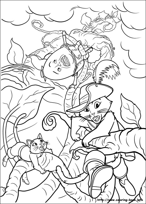 39 Fearless Puss in Boots Coloring Pages Printable 6