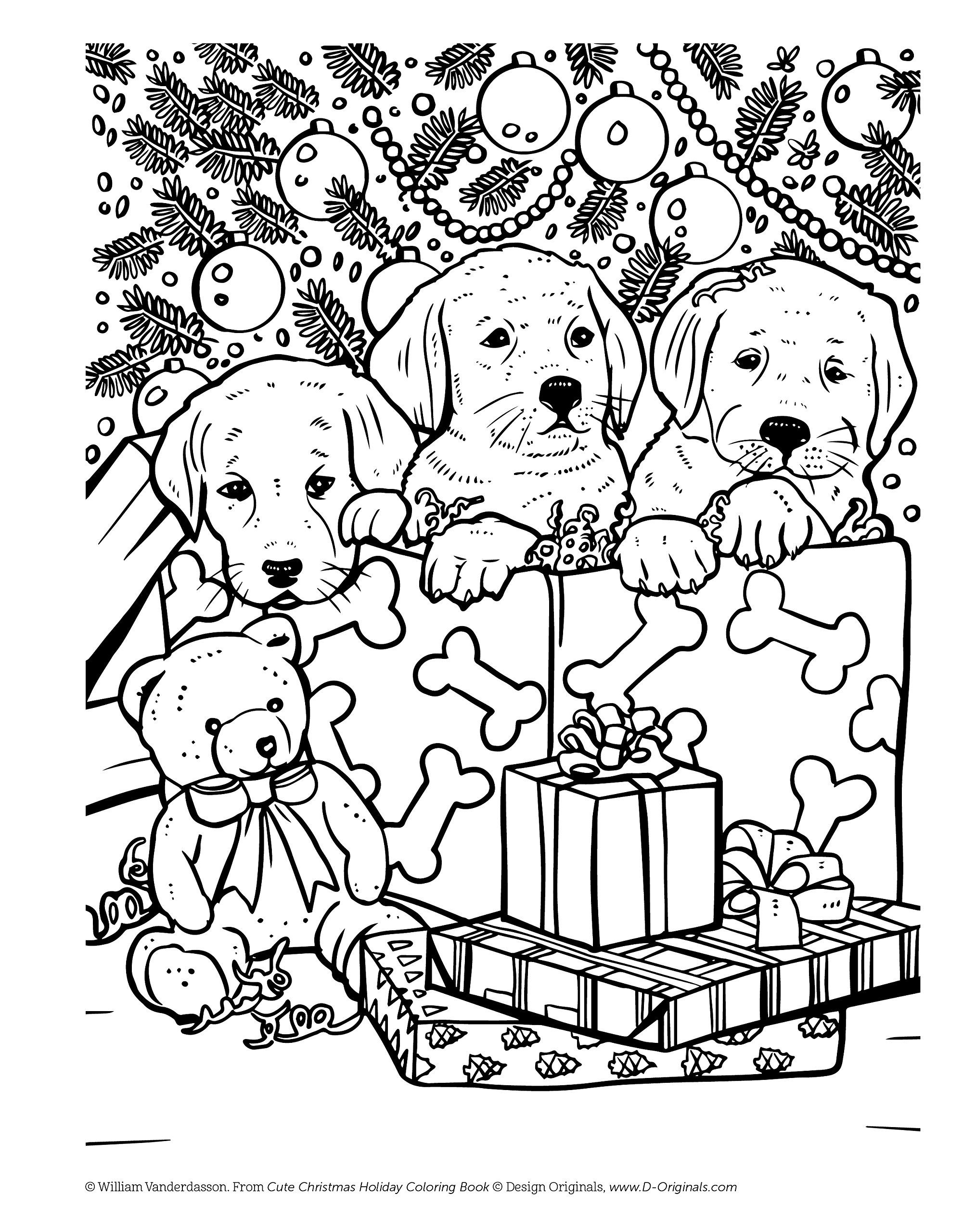 printable christmas animal coloring pages jpg