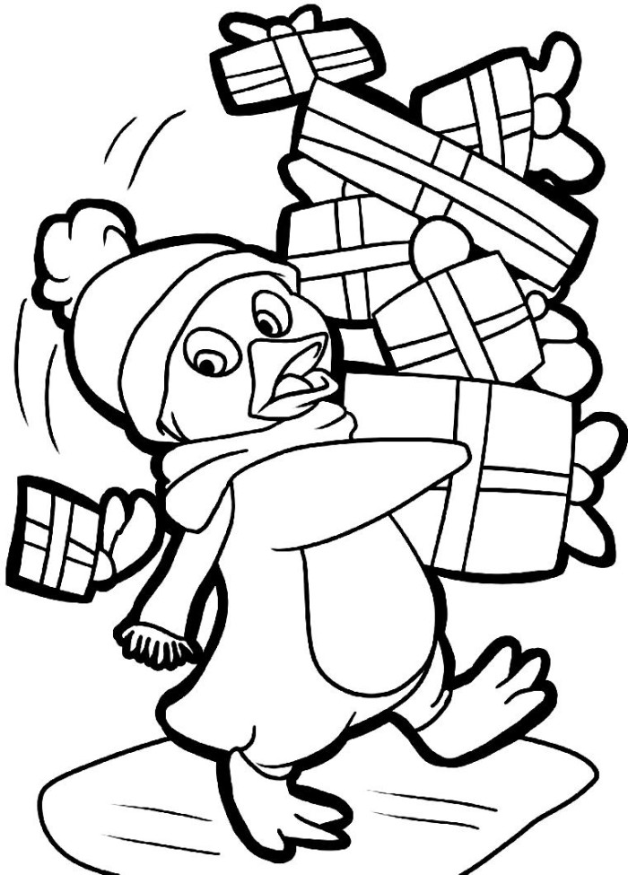 printable christmas animal coloring pages jpg