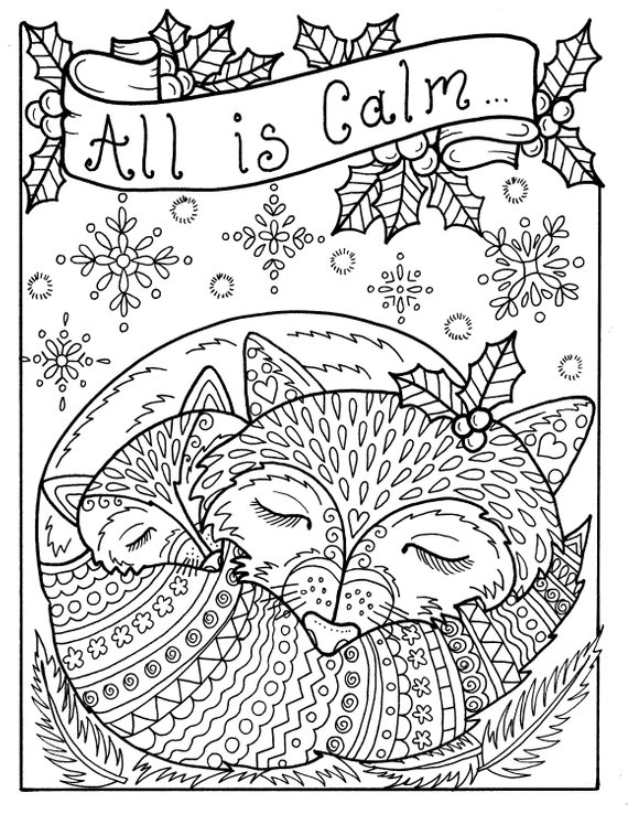 printable christmas animal coloring pages jpg