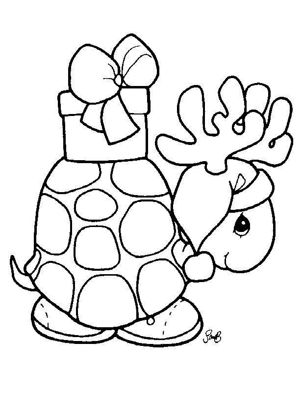 39 Printable Christmas Animal Coloring Pages 19