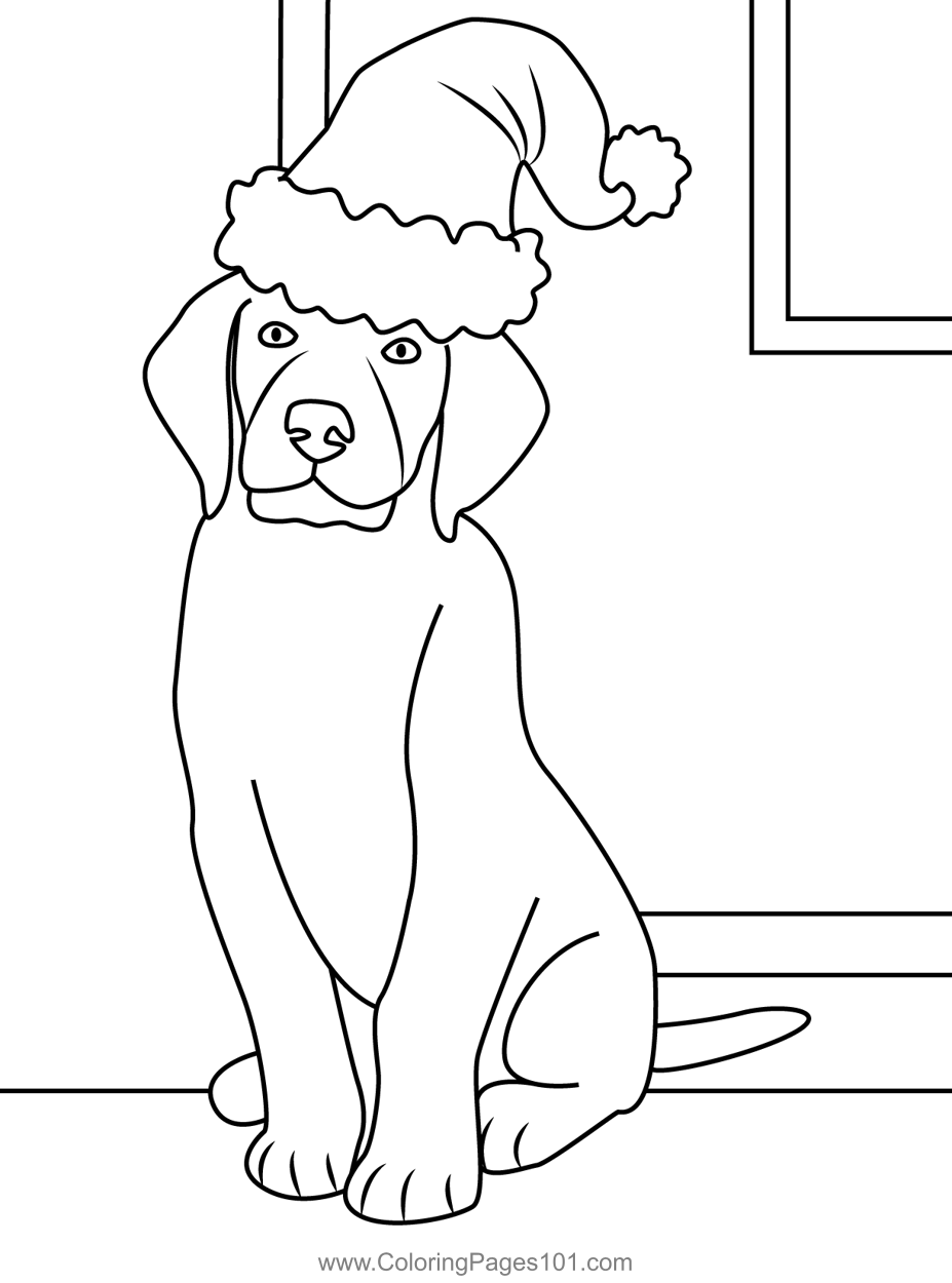 printable christmas animal coloring pages jpg