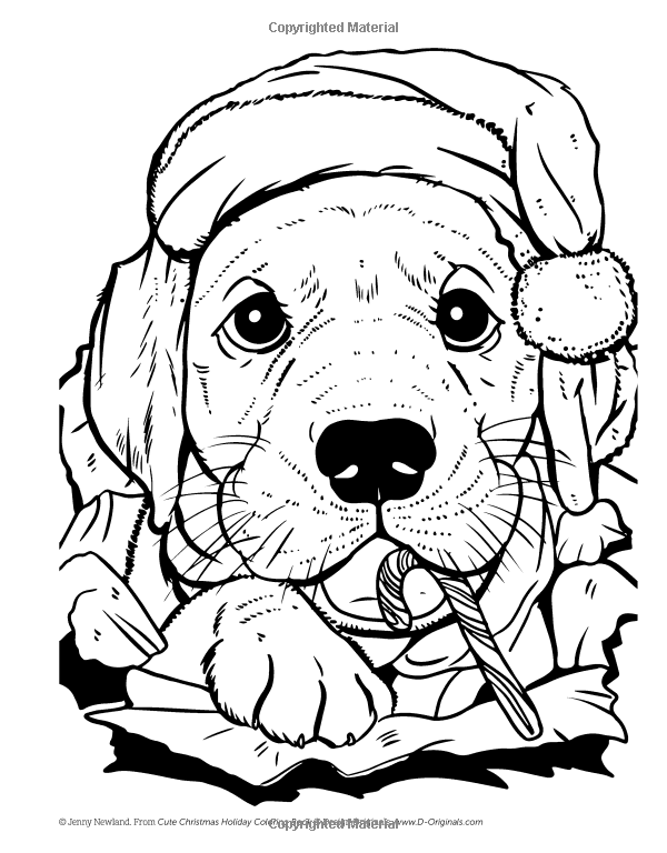 39 Printable Christmas Animal Coloring Pages 21