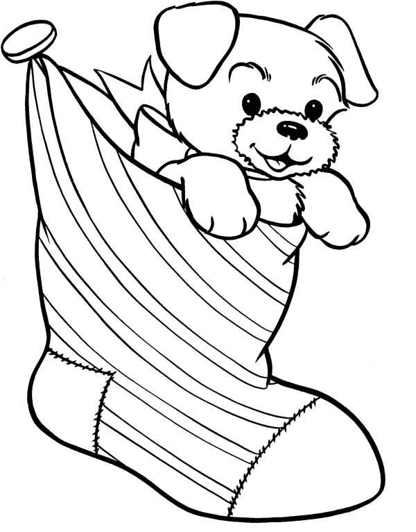 39 Printable Christmas Animal Coloring Pages 25