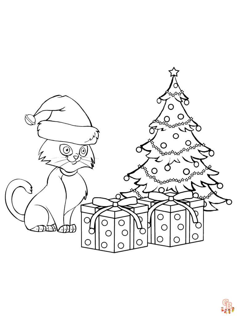 39 Printable Christmas Animal Coloring Pages 26