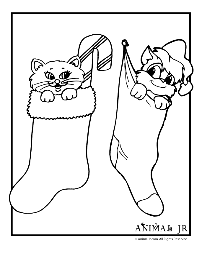 39 Printable Christmas Animal Coloring Pages 27