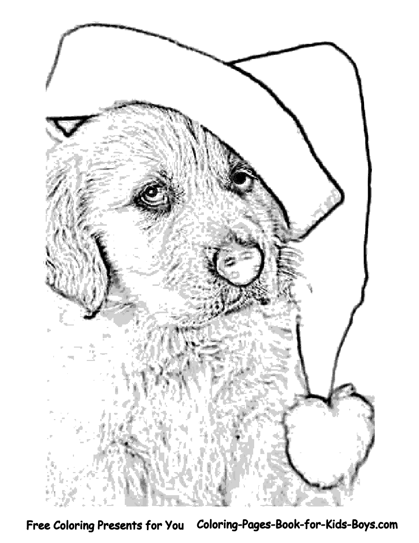 39 Printable Christmas Animal Coloring Pages 33