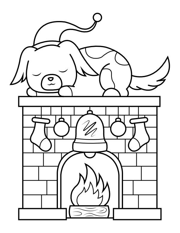 printable christmas animal coloring pages jpg