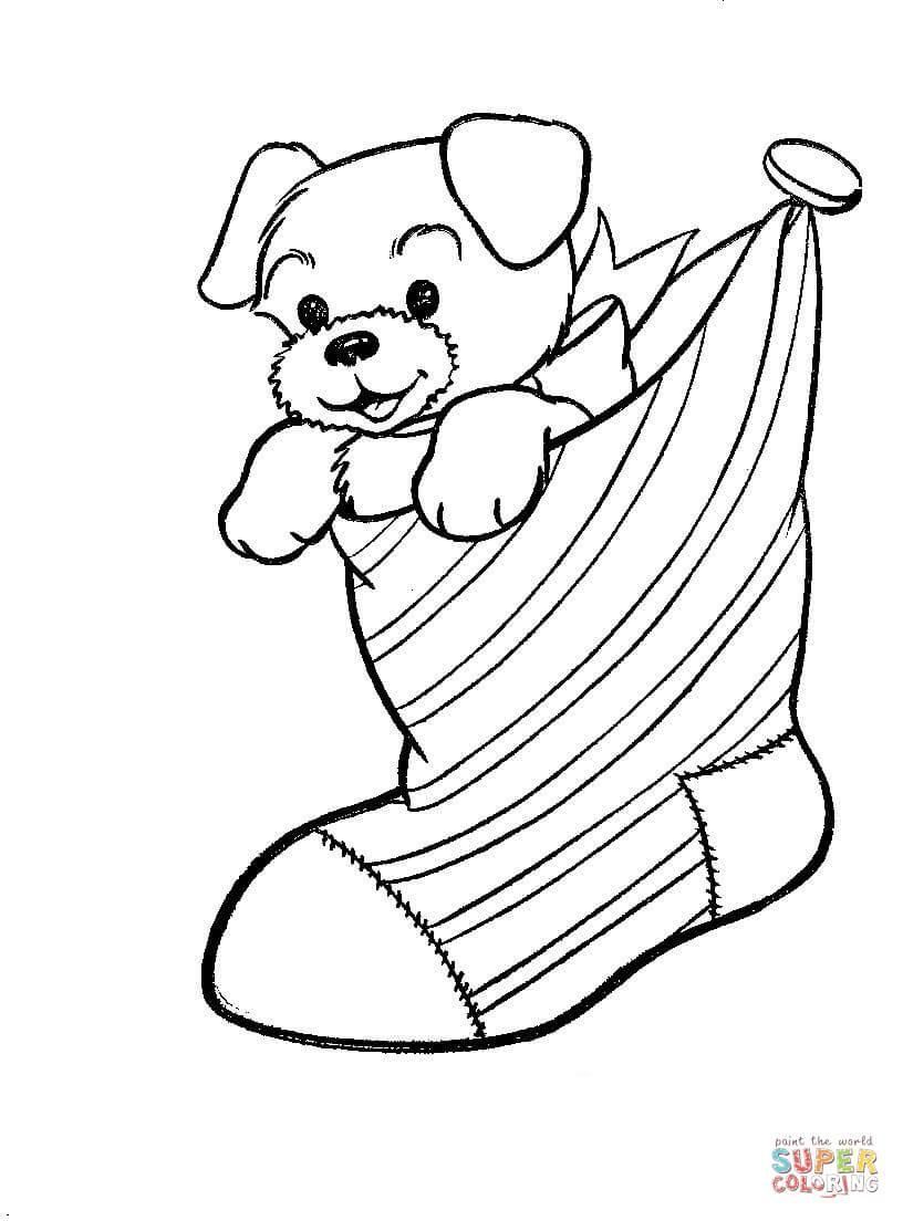 39 Printable Christmas Animal Coloring Pages 5