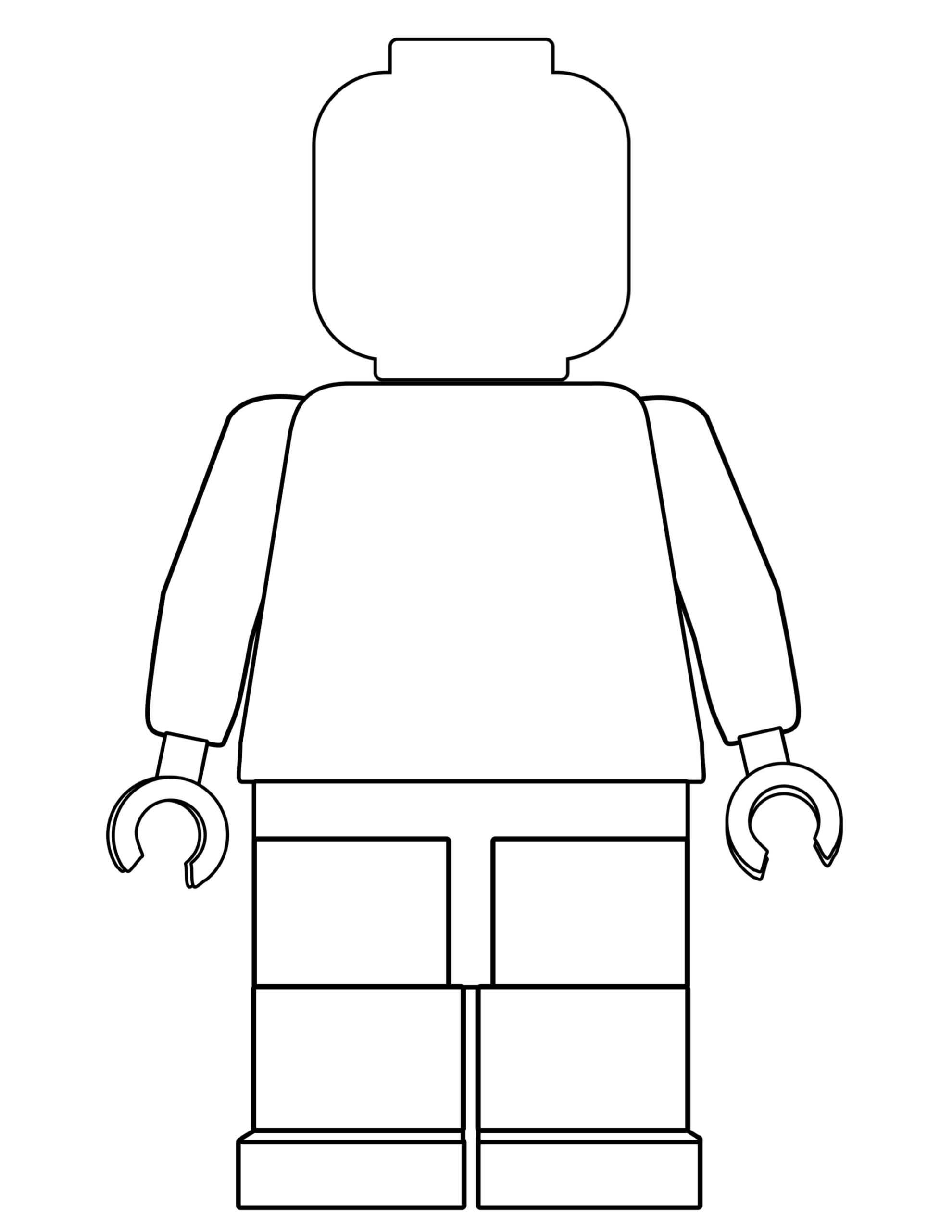 91 Misc. Lego Minifigures Coloring Pages Printable 1