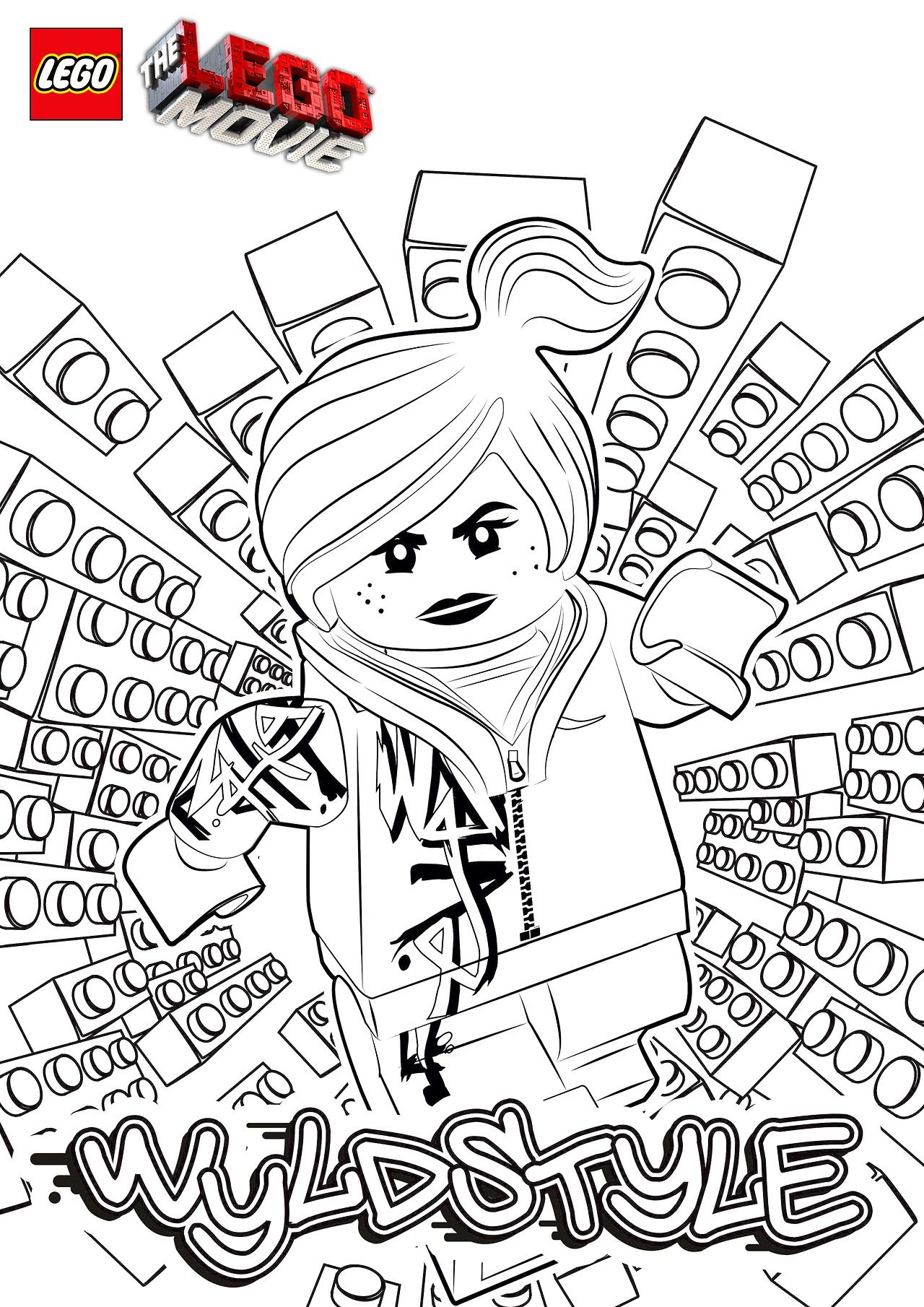 91 Misc. Lego Minifigures Coloring Pages Printable 11