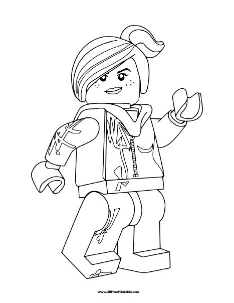 91 Misc. Lego Minifigures Coloring Pages Printable 12