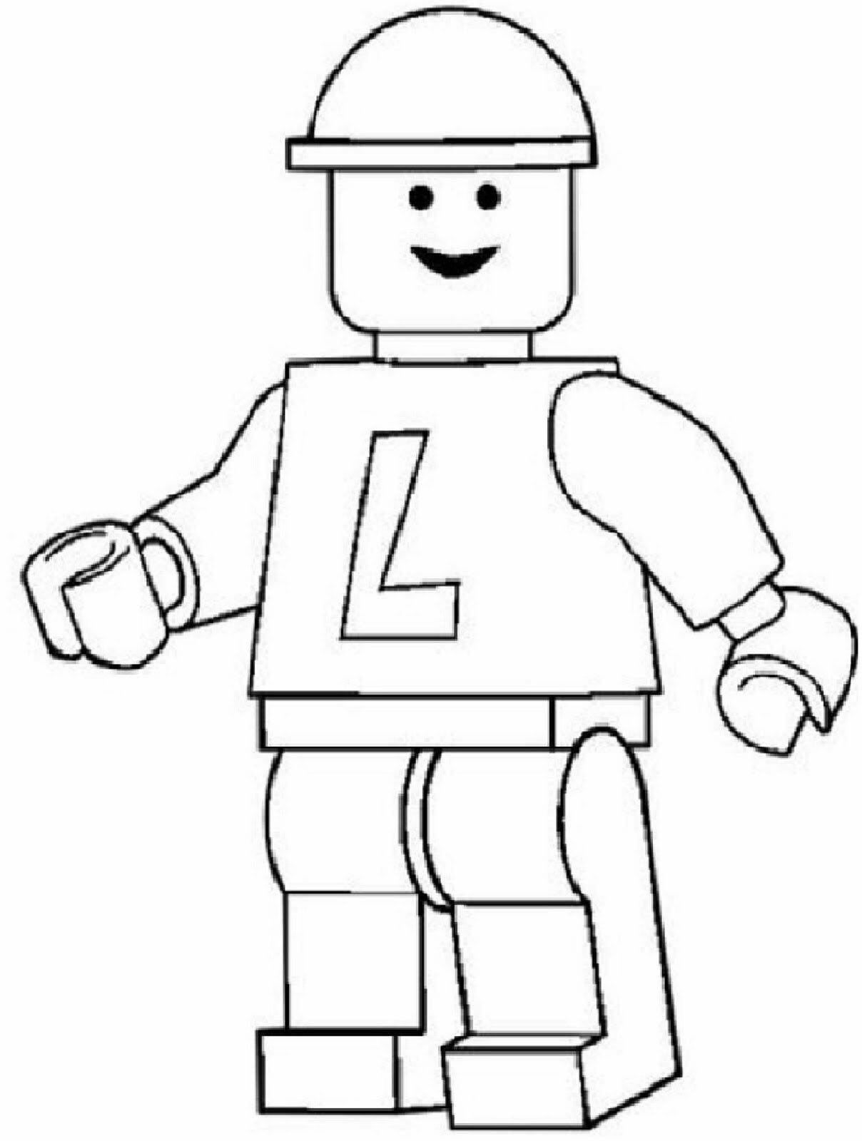 91 Misc. Lego Minifigures Coloring Pages Printable 22