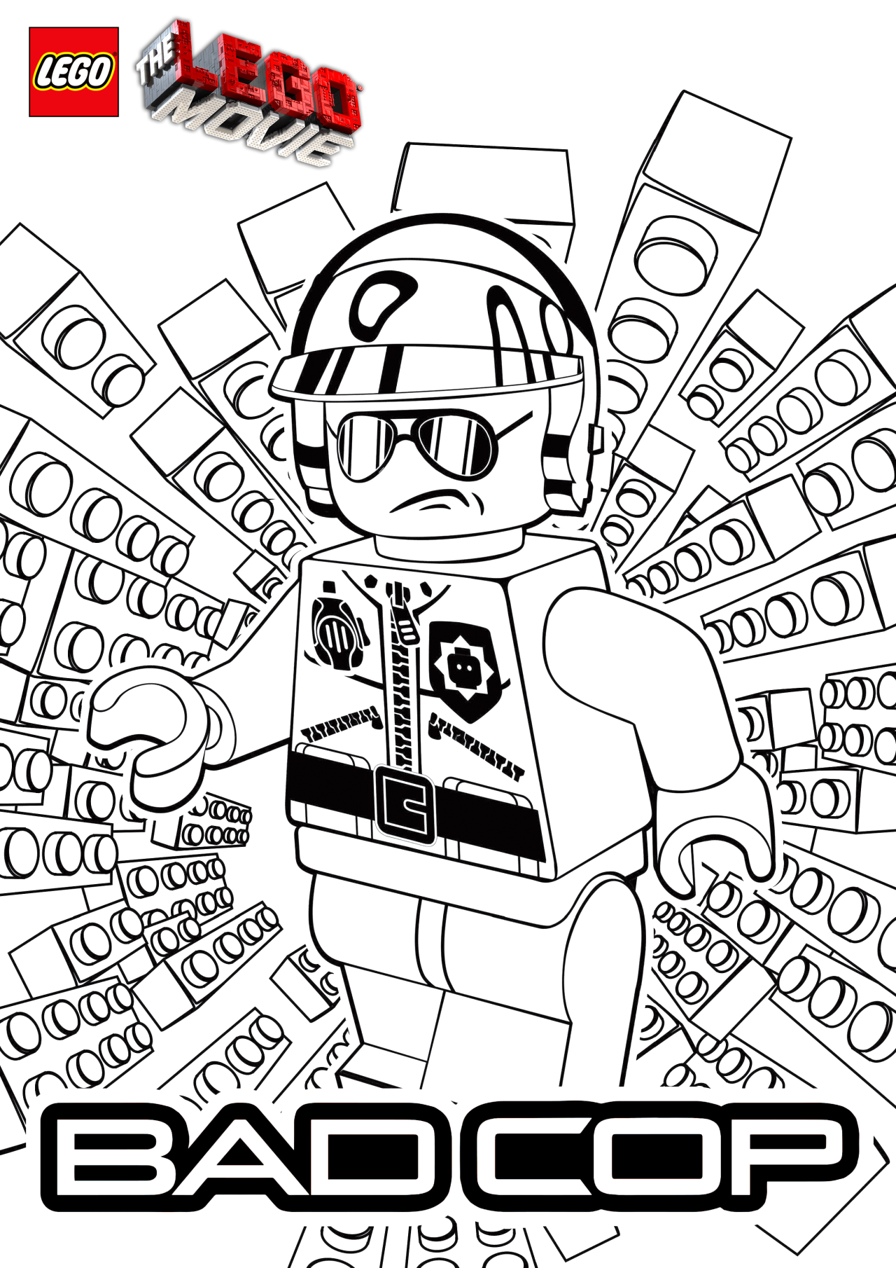 91 Misc. Lego Minifigures Coloring Pages Printable 25