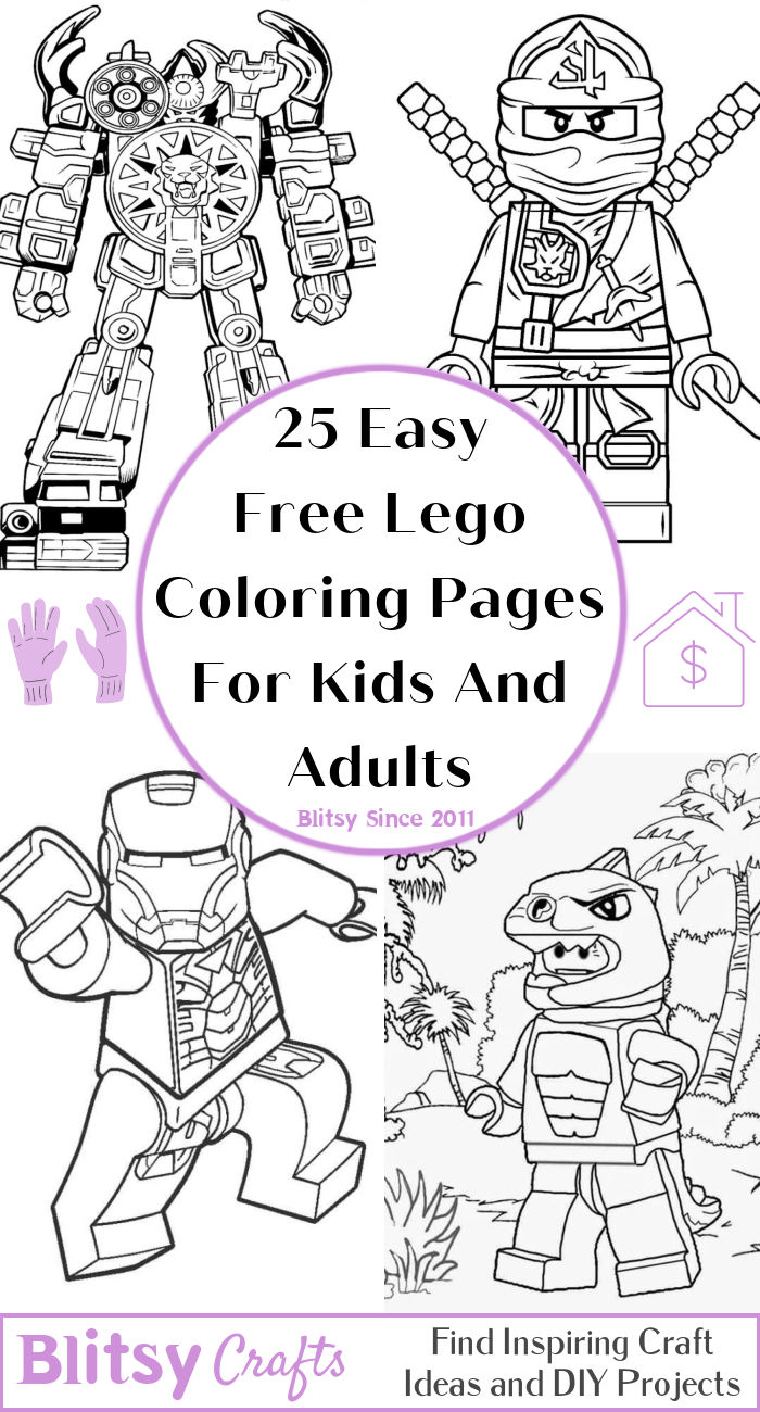 91 Misc. Lego Minifigures Coloring Pages Printable 26