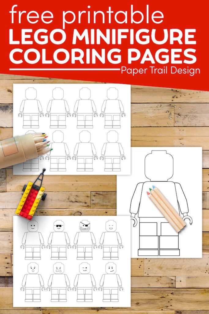 91 Misc. Lego Minifigures Coloring Pages Printable 27