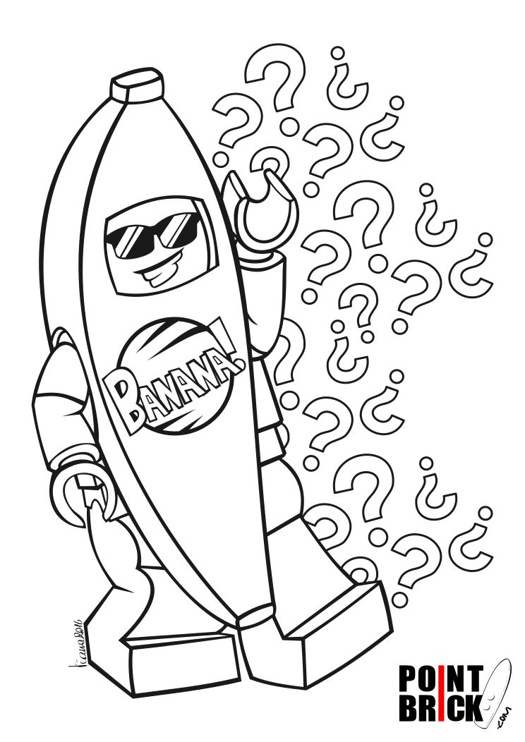 91 Misc. Lego Minifigures Coloring Pages Printable 28