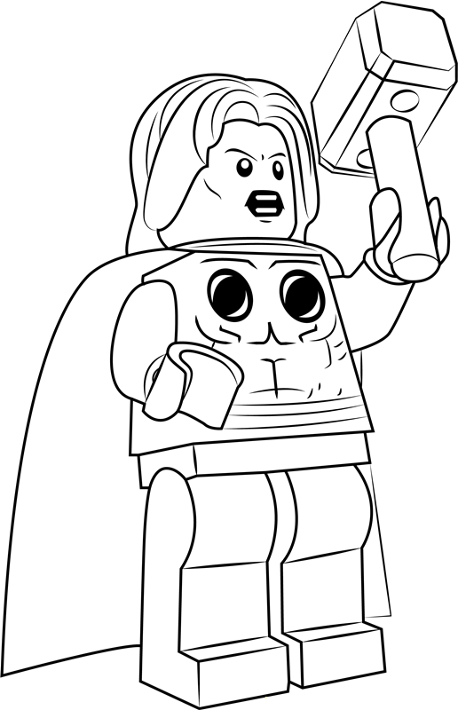 91 Misc. Lego Minifigures Coloring Pages Printable 30