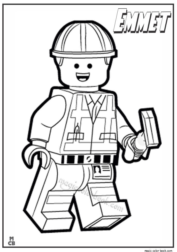 91 Misc. Lego Minifigures Coloring Pages Printable 34