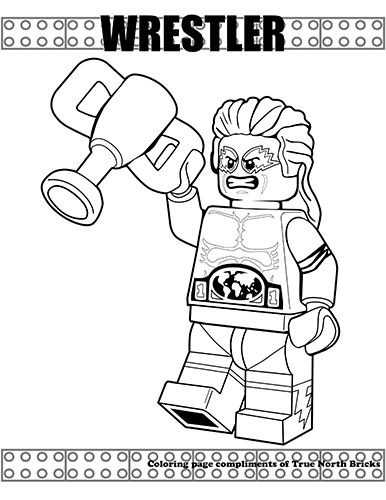 91 Misc. Lego Minifigures Coloring Pages Printable 37