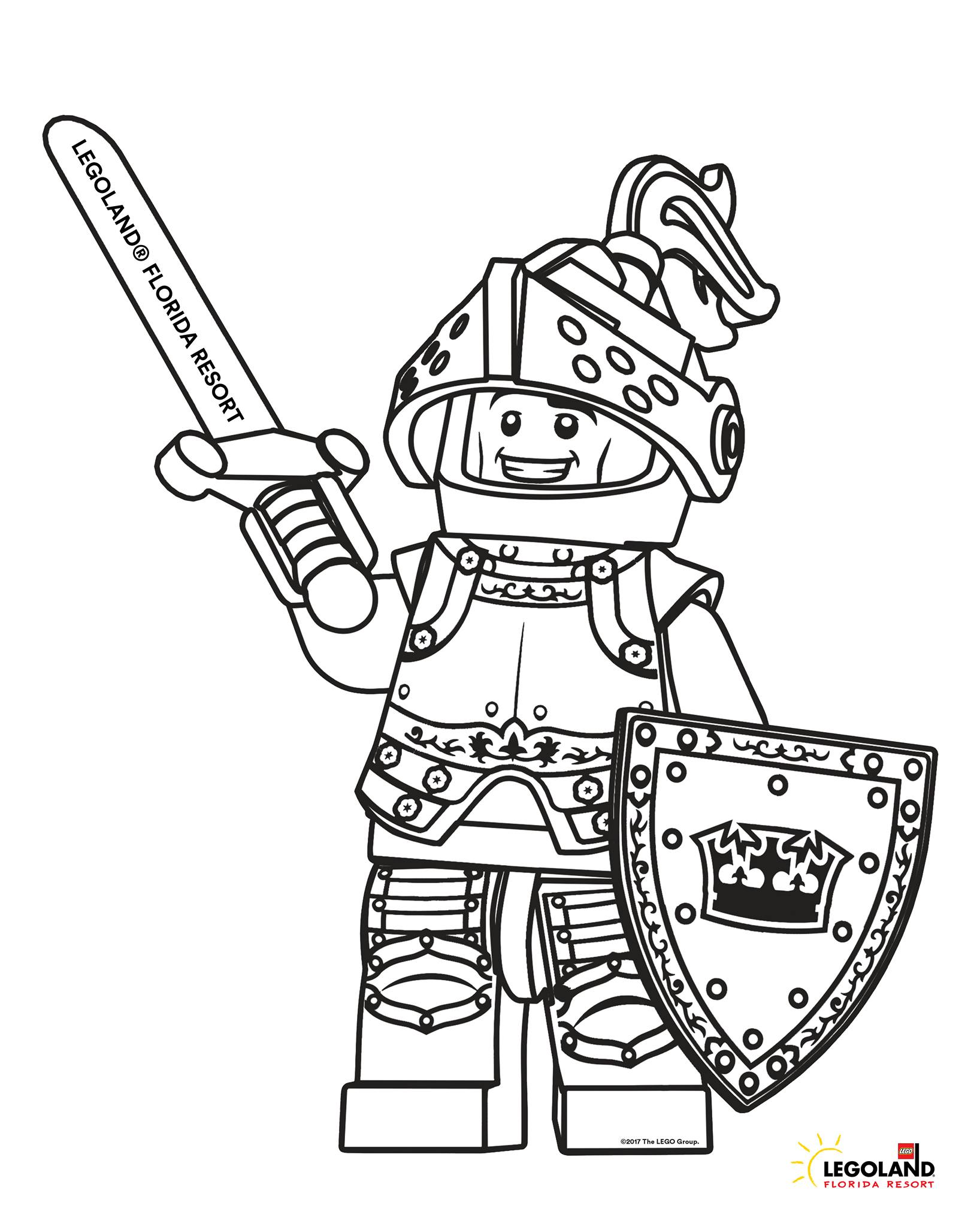 91 Misc. Lego Minifigures Coloring Pages Printable 38