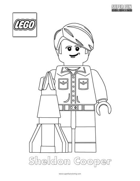 91 Misc. Lego Minifigures Coloring Pages Printable 4