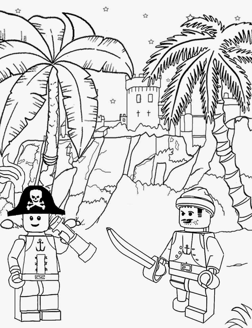 91 Misc. Lego Minifigures Coloring Pages Printable 44