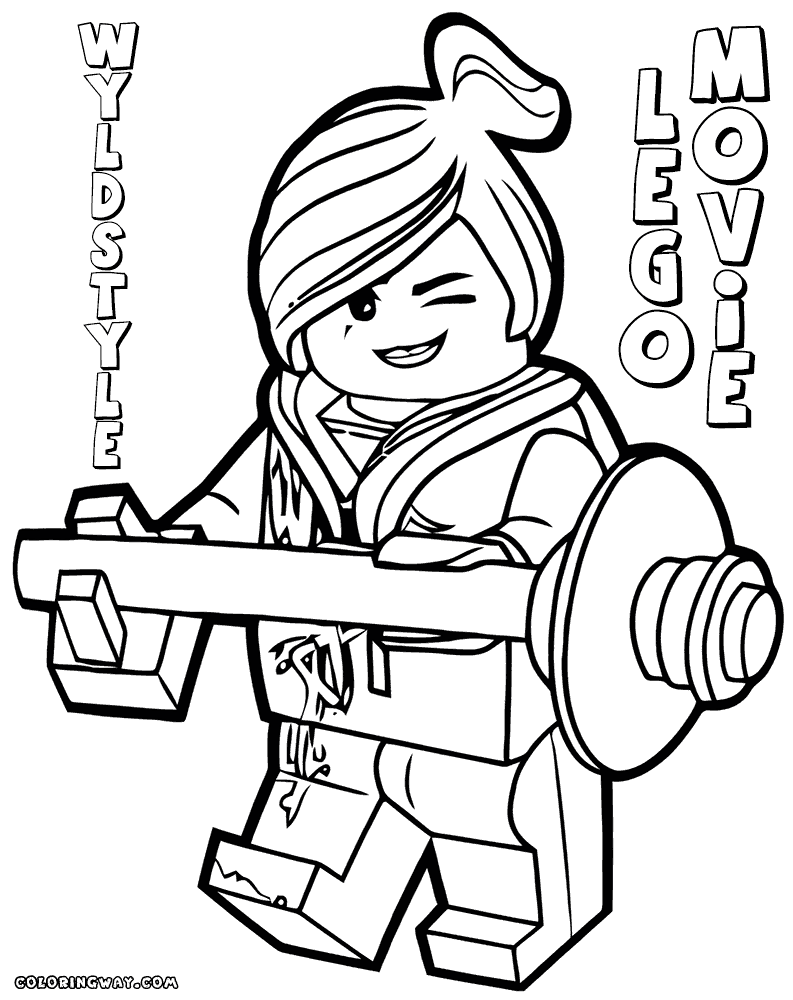 91 Misc. Lego Minifigures Coloring Pages Printable 56