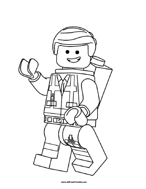 91 Misc. Lego Minifigures Coloring Pages Printable 63