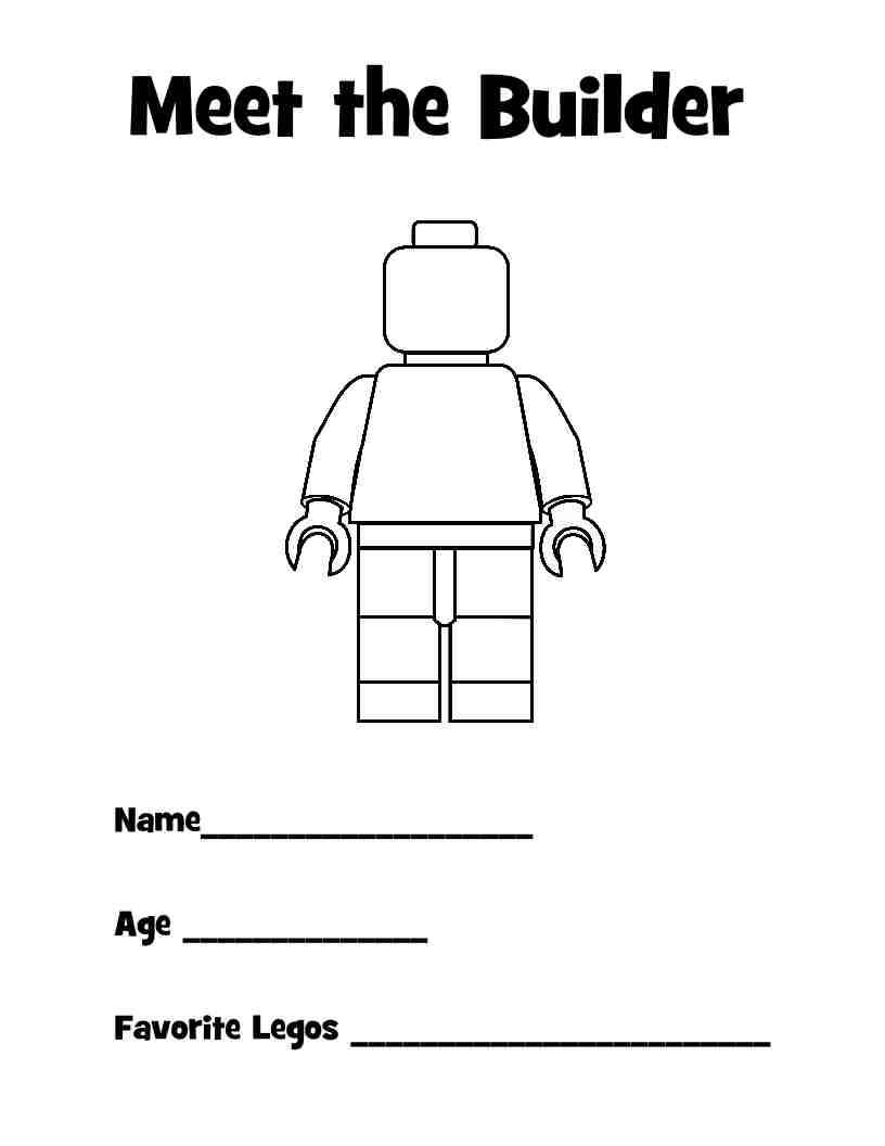 91 Misc. Lego Minifigures Coloring Pages Printable 65