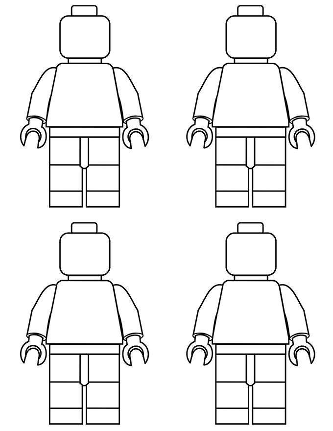 91 Misc. Lego Minifigures Coloring Pages Printable 72