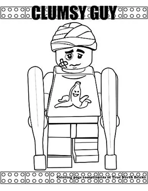 91 Misc. Lego Minifigures Coloring Pages Printable 74