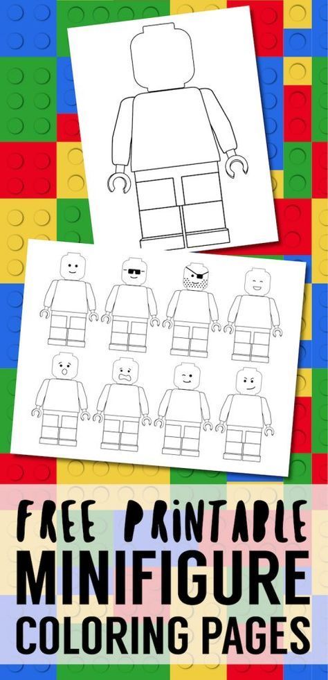 91 Misc. Lego Minifigures Coloring Pages Printable 82