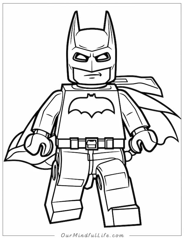 91 Misc. Lego Minifigures Coloring Pages Printable 85