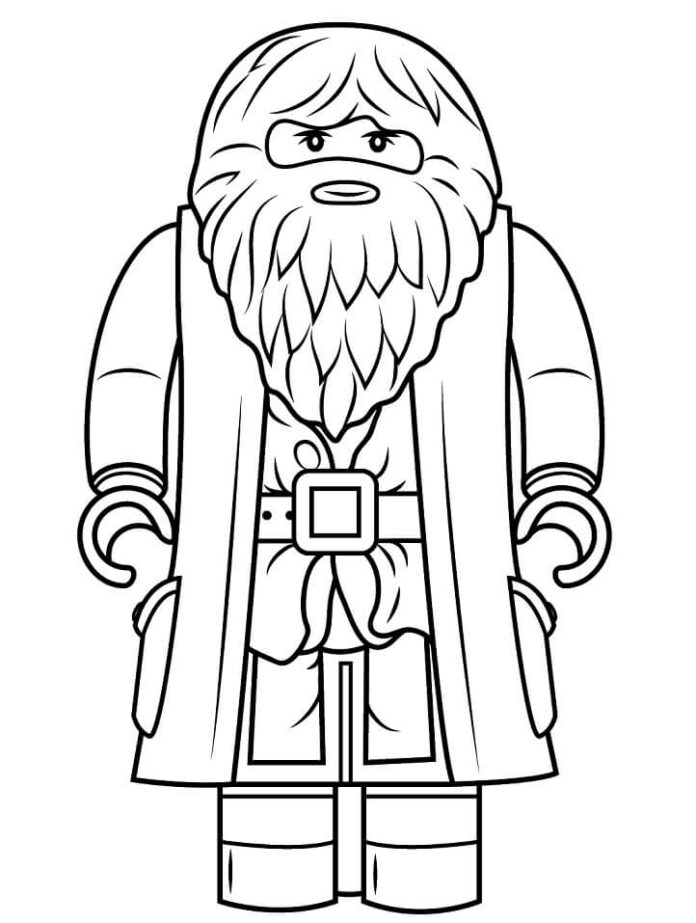 91 Misc. Lego Minifigures Coloring Pages Printable 9