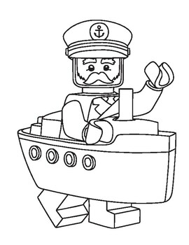 91 Misc. Lego Minifigures Coloring Pages Printable 96