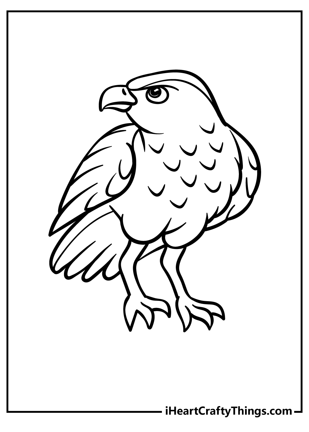 94 Hawks Coloring Pages Printable 22