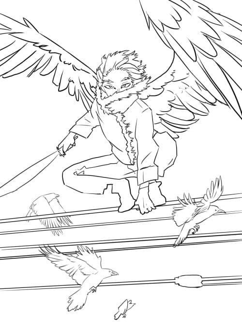 94 Hawks Coloring Pages Printable 80