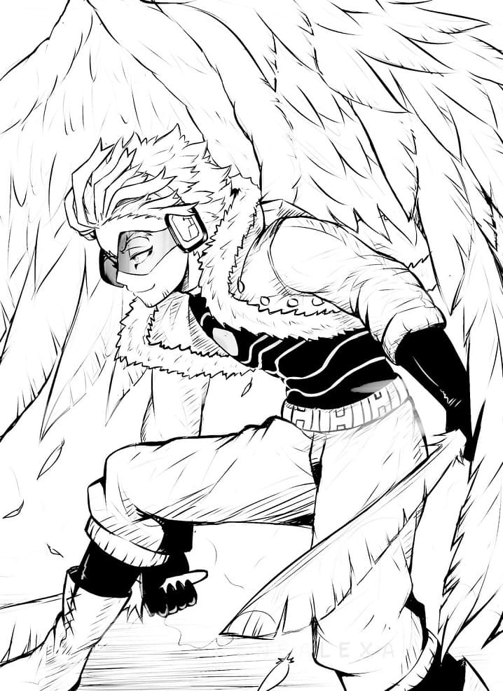 94 Hawks Coloring Pages Printable 86