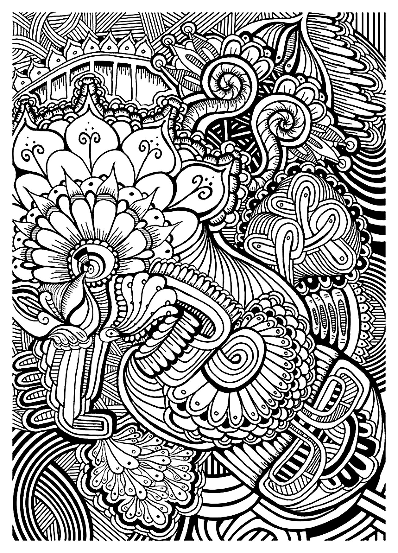 relaxing coloring pages for adults printable jpg