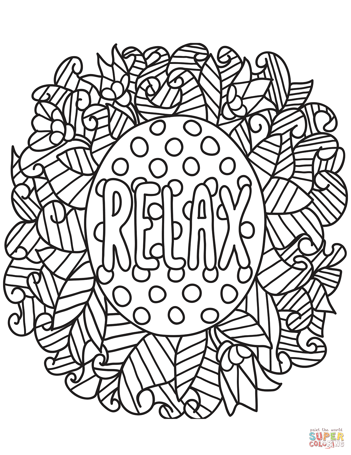 relaxing coloring pages for adults printable jpg